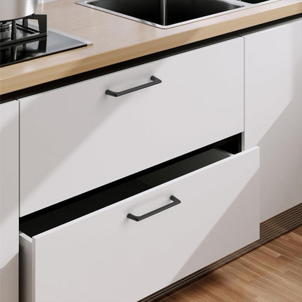 Black Zinc Kitchen Cabinet Handles Drawer Bar Handle Pull 128mm.