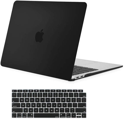 MacBook Air 13 Inch Case 2020 2019 2018, A1932, A2179,A2337 Shell Case Keyboard Cover Black.