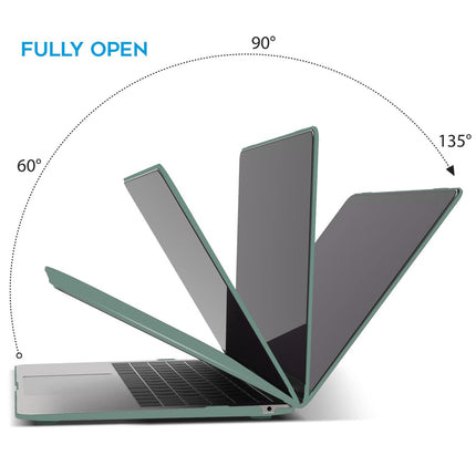 Suitable for  MacBook Air 13 Inch Case 2022 2021 2020 2019 2018, A1932, A2179, A2337 Shell Case Keyboard Cover Dark Green.