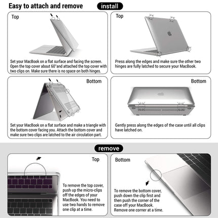 Suitable for  MacBook Air 13 Inch Case 2022 2021 2020 2019 2018, A1932, A2179, A2337 Shell Case Keyboard Cover Dark Green.