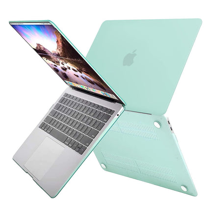 MacBook Air 13 Inch Case 2020 2019 2018, A1932, A2179, A2337 Shell Case Keyboard Cover Green.