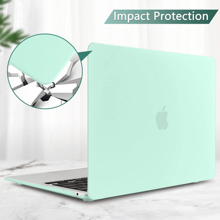 MacBook Air 13 Inch Case 2020 2019 2018, A1932, A2179, A2337 Shell Case Keyboard Cover Green.