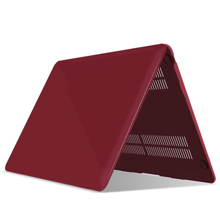 MacBook Air 13 Inch Case 2020 2019 2018, A1932, A2179,A2337 Shell Case Keyboard Cover Wine Red.