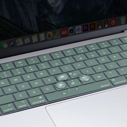 Keyboard Cover Skin For MacBook Air Pro 13 13.6 14 15.3 16 A2442 A2779 A2485 A2780 A2681 A2941 M1 M2 2021 to 2023 Dgreen.