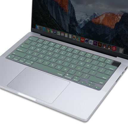 Keyboard Cover Skin For MacBook Air Pro 13 13.6 14 15.3 16 A2442 A2779 A2485 A2780 A2681 A2941 M1 M2 2021 to 2023 Dgreen.