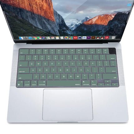 Keyboard Cover Skin For MacBook Air Pro 13 13.6 14 15.3 16 A2442 A2779 A2485 A2780 A2681 A2941 M1 M2 2021 to 2023 Dgreen.