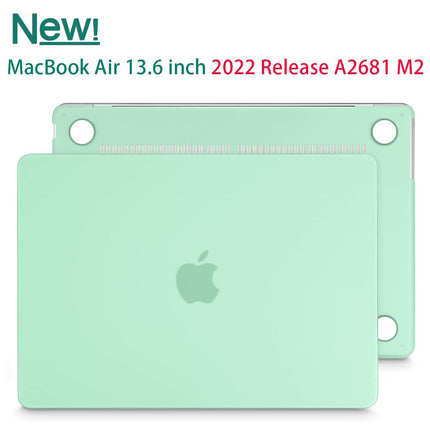 Suitable for  2023 2022 MacBook Air 13 inch case M2 Model A2681 Hard Shell Case Keyboard Cover Green.