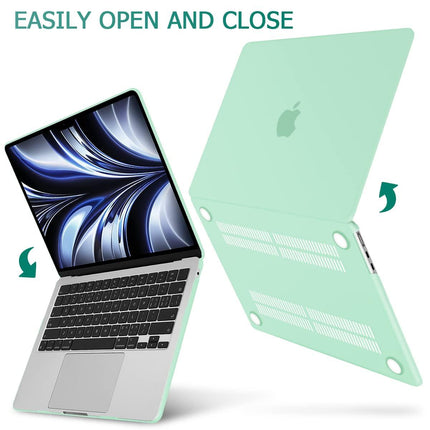 Suitable for  2023 2022 MacBook Air 13 inch case M2 Model A2681 Hard Shell Case Keyboard Cover Green.