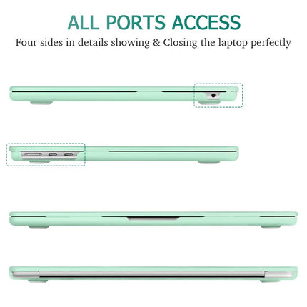 Suitable for  2023 2022 MacBook Air 13 inch case M2 Model A2681 Hard Shell Case Keyboard Cover Green.