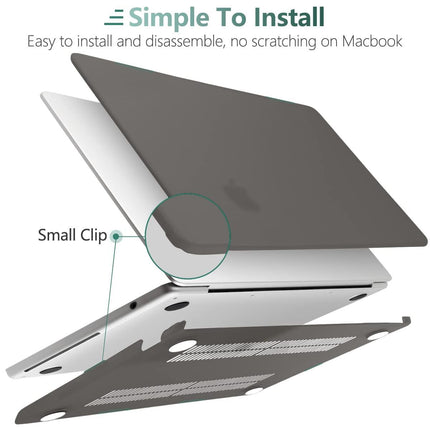Suitable for  2023 2022 MacBook Air 13 inch case M2 Model A2681 Hard Shell Case Keyboard Cover Grey.