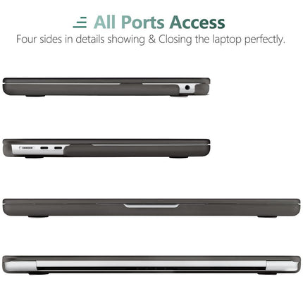 Suitable for  2023 2022 MacBook Air 13 inch case M2 Model A2681 Hard Shell Case Keyboard Cover Grey.