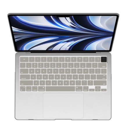 Suitable for  2023 2022 MacBook Air 13 inch case M2 Model A2681 Hard Shell Case Keyboard Cover Grey.