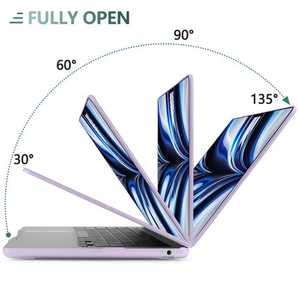 Suitable for  2023 2022 MacBook Air 13 inch case M2 Model A2681 Hard Shell Case Keyboard Cover Purple.