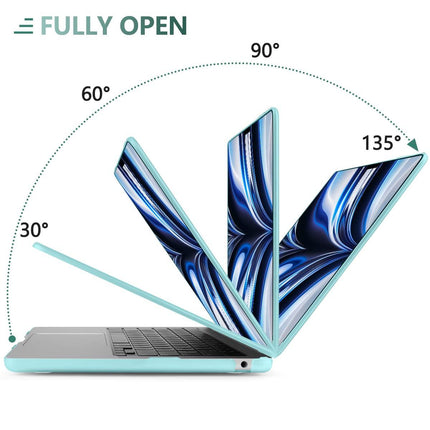 Suitable for  2023 2022 MacBook Air 13 inch case M2 Model A2681 Hard Shell Case Keyboard Cover Turquoise.