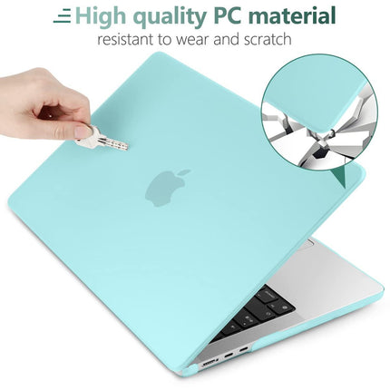 Suitable for  2023 2022 MacBook Air 13 inch case M2 Model A2681 Hard Shell Case Keyboard Cover Turquoise.