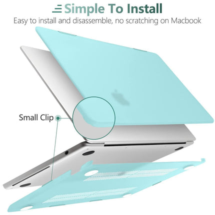 Suitable for  2023 2022 MacBook Air 13 inch case M2 Model A2681 Hard Shell Case Keyboard Cover Turquoise.