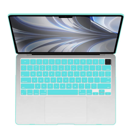 Suitable for  2023 2022 MacBook Air 13 inch case M2 Model A2681 Hard Shell Case Keyboard Cover Turquoise.