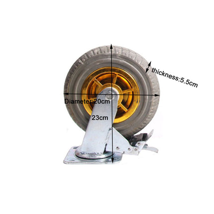 8" Heavy Duty Industrial Brake Swivel Caster Wheel Wheels CastorTrolley holds.