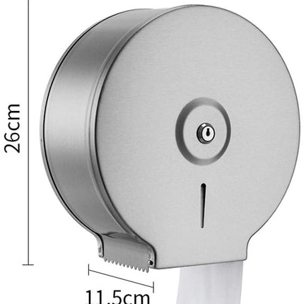 Commercial Restaurant Stainless Steel Toilet Paper Tissue Holder Dispenser Chrome.