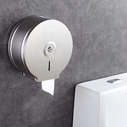 Commercial Restaurant Stainless Steel Toilet Paper Tissue Holder Dispenser Chrome.