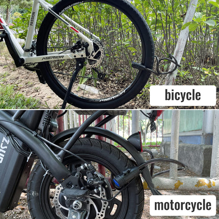 1.2m 2 Keys Bicycle Lock Bike Cable Locks Motorcycle Lock  Mounting Bracket Scooter Lock.