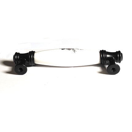 Ceramics Kitchen Cabinet Handles Bar Drawer Handle Pull black 128mm.