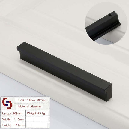 Aluminium Kitchen Cabinet Handles Drawer Bar Handle Pull 96mm.