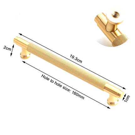 Gold Furniture Door Kitchen Cabinet Handle Handles Pull Pulls Cupboard 160mm.