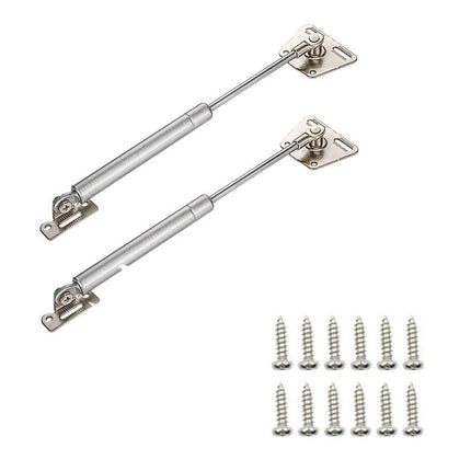 2 Pcs 100N Cabinet Door Hydraulic Hinge Metal Head Lift Support Soft Close & Buffer Telescopic.