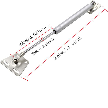 2 Pcs 100N Cabinet Door Hydraulic Hinge Metal Head Lift Support Soft Close & Buffer Telescopic.