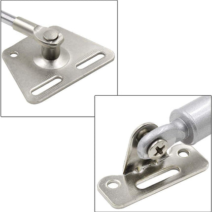 2 Pcs 100N Cabinet Door Hydraulic Hinge Metal Head Lift Support Soft Close & Buffer Telescopic.