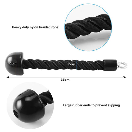 Single Grip Tricep PullDown Rope Cable Attachment Pull Down Rope Tricep Rope Pully.