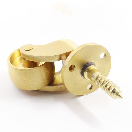 25mm Castor Brass Caster Wheel Swivel Vintage Chairs Cabinet Bed Furniture Wheels Brass.