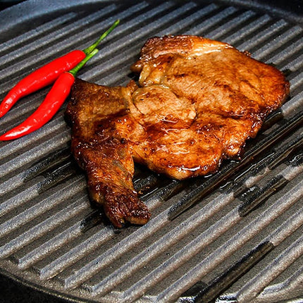 30cm Round Cast Iron Griddle Plate, BBQ Pan Cooking Griddle Grill for StoveF, Oven.