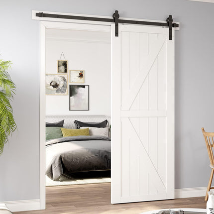 1.8m Heavy Duty Sliding Barn Single Door Hardware Kit Damper Track Rail Roller System.