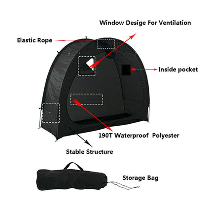 Bike Cover Storage Tent Durable Waterproof Anti-Dust Foldable Outdoor Tools Storage Shed.