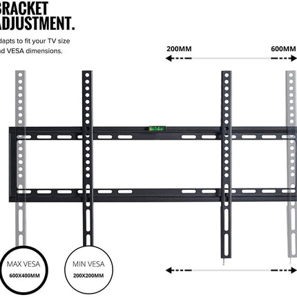 32-70 Inch Fixed TV Wall Mount Bracket TV Bracket Wall Mount up to 75KG.