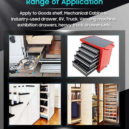 56in Pair 1000 - 2000mm 150KG Capacity Heavy Duty Trailer Drawer Slides Rails Runners Locking.