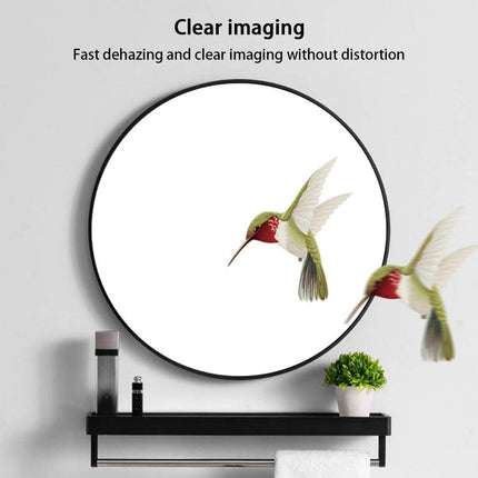 Slim Design 50CM Black Bathroom, Living Room, Hallway Mirror Round Mirror Wall Decor Metal Frame.