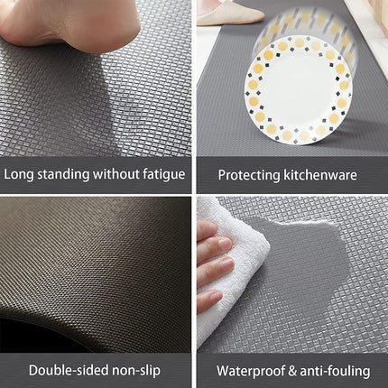 150cm Kitchen Anti-Skid Anti Fatigue Pu Leather Floor mat, Kitchen Rug.