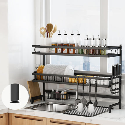 85cm 3 tier Over Sink Dish Drying Rack Drainer Kitchen Cutlery Holder Storage Organizer.