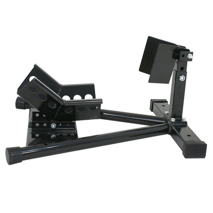 Motorcycle Motorbike Wheel Chock Lift Stand Self Locking Clamp.