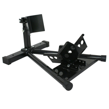 Motorcycle Motorbike Wheel Chock Lift Stand Self Locking Clamp.