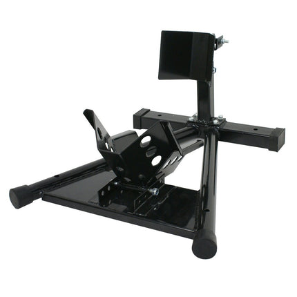 Motorcycle Motorbike Wheel Chock Lift Stand Self Locking Clamp.