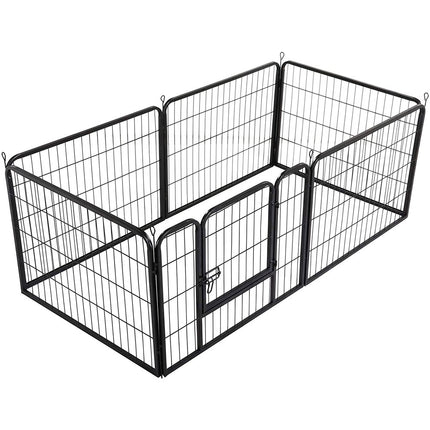 6 Panel Pet Dog Cat Bunny Puppy Play pen Playpen 60x80 cm Exercise Cage Dog Panel Fence.