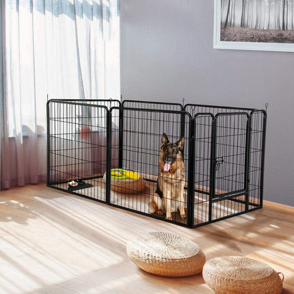 6 Panel Pet Dog Cat Bunny Puppy Play pen Playpen 60x80 cm Exercise Cage Dog Panel Fence.
