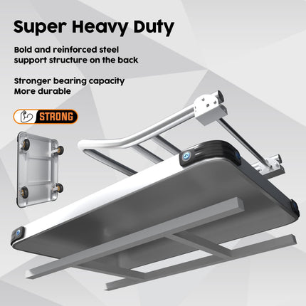 1000KG Capacity Heavy Duty Foldable Platform Truck Flatbed Push Cart Steel Dolly Trolley Cart Brake.