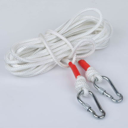 8mm 10m Safety Climbing Rope Nylon Rock Static Outdoor Boat Anchor Marine Rope Dock Lines Rope.