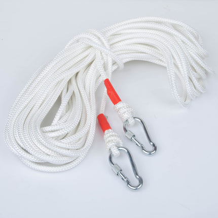 8mm 20m Safety Climbing Rope Nylon Rock Static Outdoor Boat Anchor Marine Rope Dock Lines Rope.