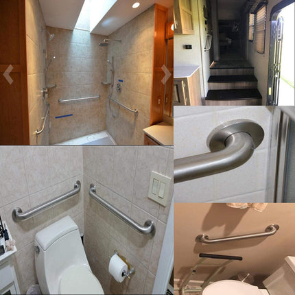 120cm Stainless Steel Handle for Shower Toilet Grab Bar Handle Bathroom Stairway Handrail Elderly Senior Assist.
